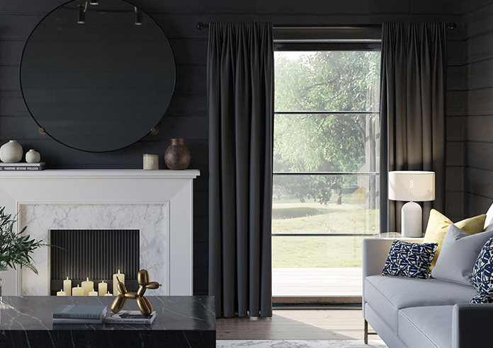 Stockholm, Black - Made to Measure Curtains - Image 3